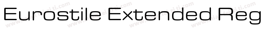 Eurostile Extended Regular字体转换